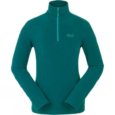 Fleece Jack Wolfskin Tokee 1/4 Zip Mujer - Verde Oscuro - Chile TGB851724